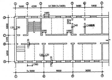 根据下列条件,回答 11～15 题: 某教学楼平面布置如题