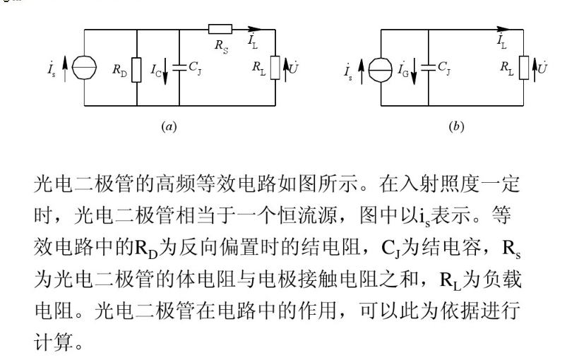 若光电二极管上照度的变化ev=100 100sinωt(lx),为使光电二极管