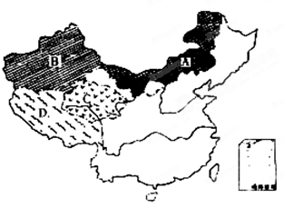 读"我国四大牧区分布图"完成问题填写表格:abc牧区名称优良畜种