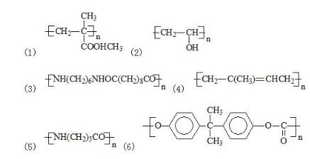 从单体出发,合成下列聚合物,写出反应方程式,并指出反应类型