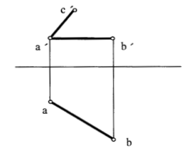已知矩形abcd的ab边的投影和ac边的正面投影,补全该矩形的两面投影.