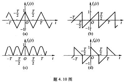 已知周期信号f(t)的一个周期(0<t<T)前四分之一波形如图3.7所示。就下列情况画出一个周期内完整的波形。 - 上学吧找答案