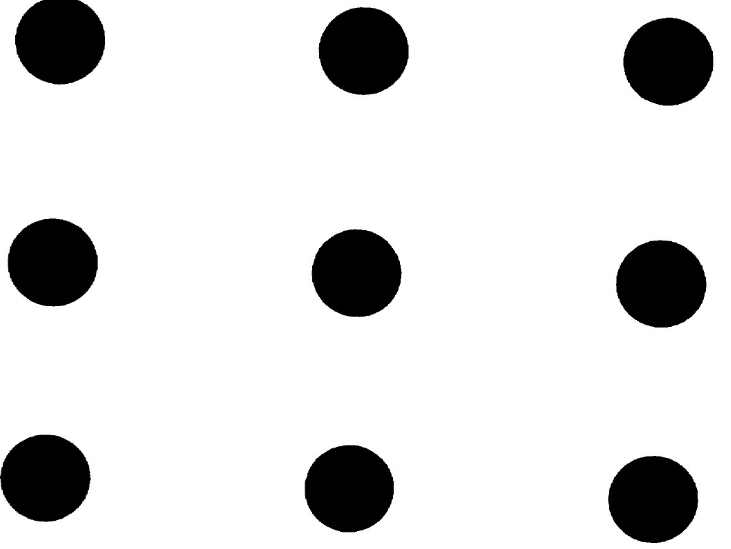 图29是九点只用四条连续相接的直线每条直线必须相连而且不能重叠将这