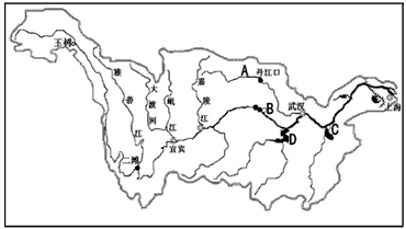 长江支流图空白图片