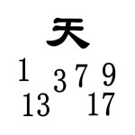 疯狂猜成语天与1,3,7,9几个数字猜一成语