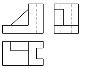求组合体的正等轴测投影图本大题10分