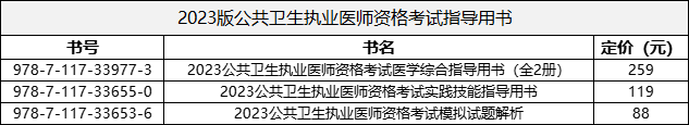 2023版国家医师资格考试系列指导用书