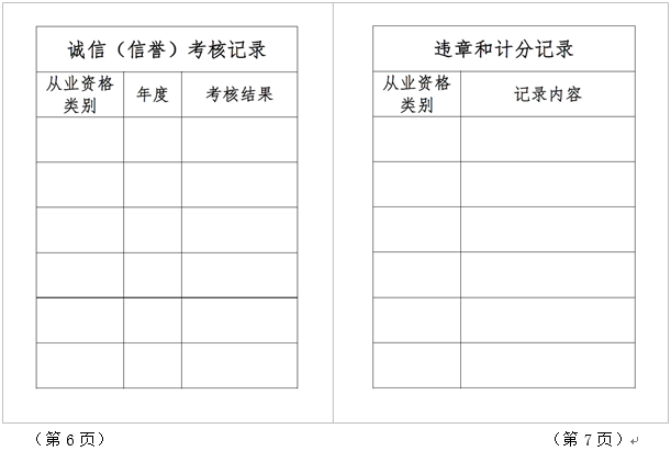 道路运输从业人员从业资格纸质证书式样